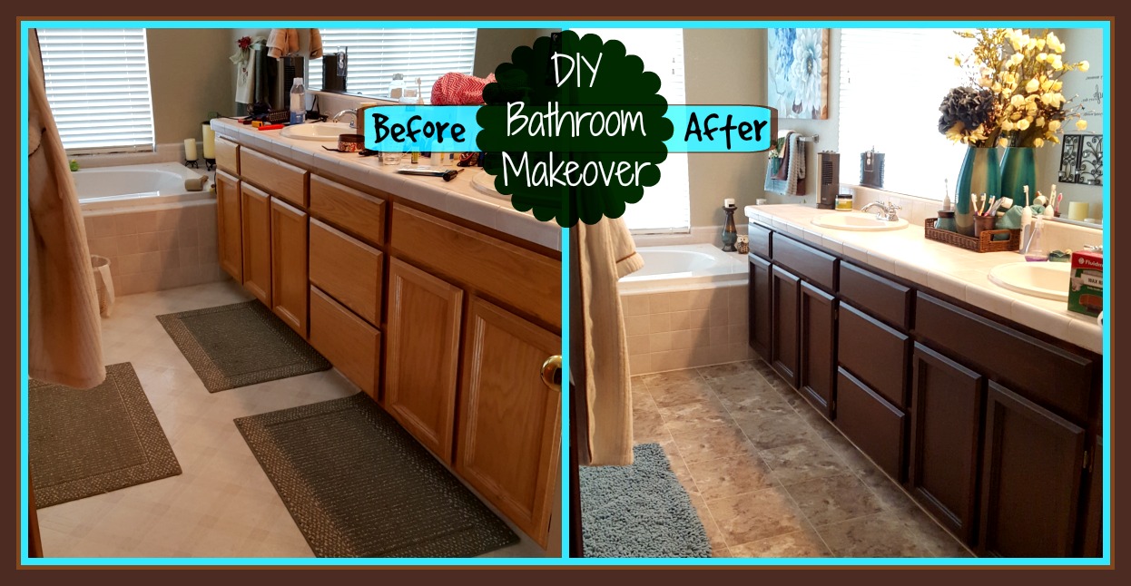 Bathroom Remodel Diy With General Finishes Gel Stain Leap Of Faith Crafting - Refinishing Bathroom Vanity Gel Stain