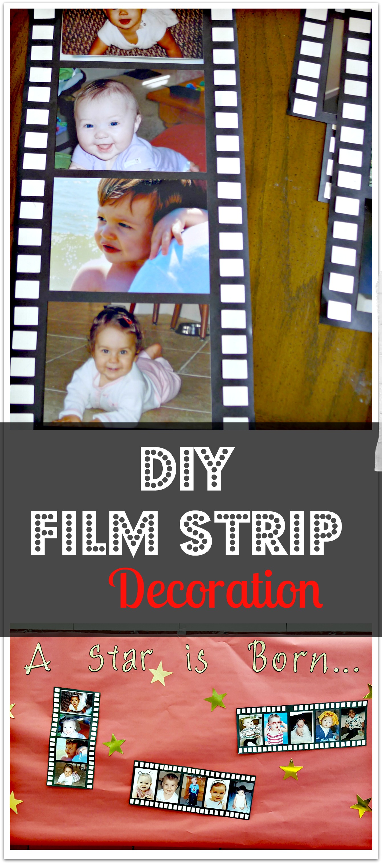 diy film strip decoration