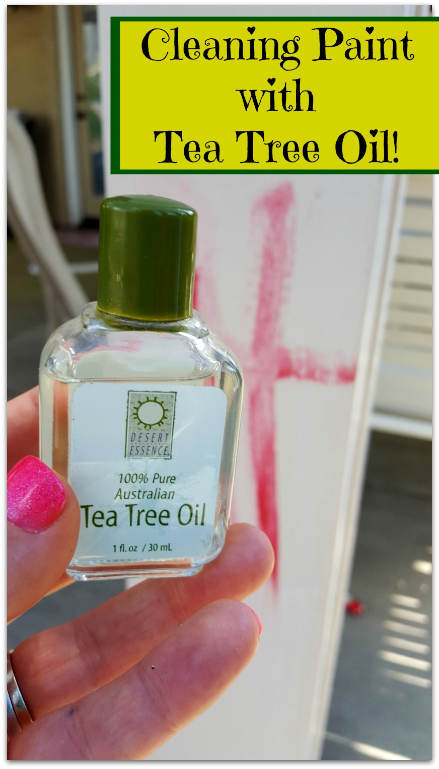 cleaning paint with tea tree oil