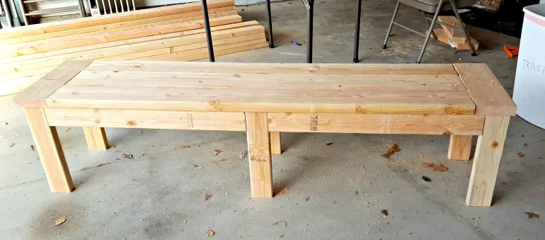 DIY wood bench tutorial