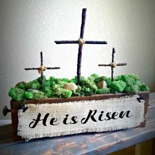 DIY Easter cross decoration tutorial
