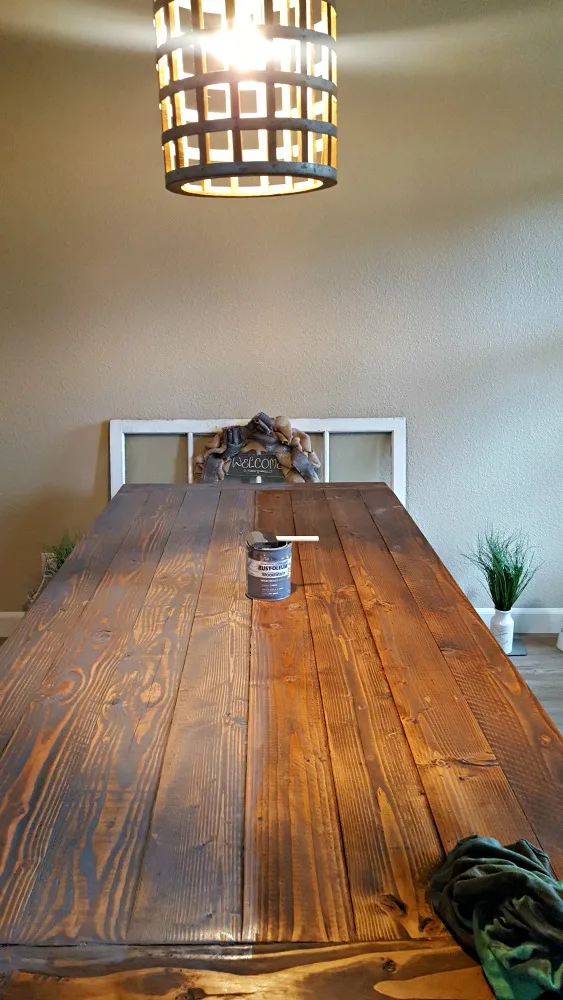 Rustoleum weathered grey table