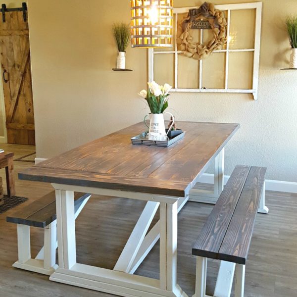 DIY Farmhouse Table: Gorgeous and Big!