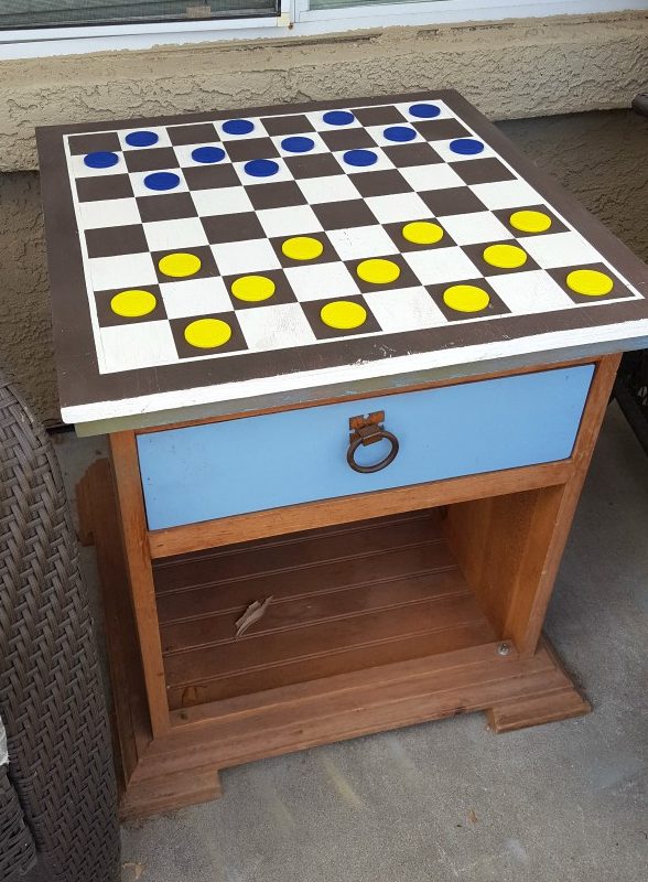 DIY large checkerboard tutorial outdoor