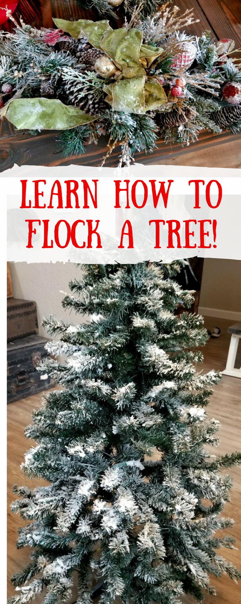 how to flock a christmas tree