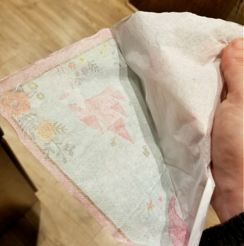 napkins on felt