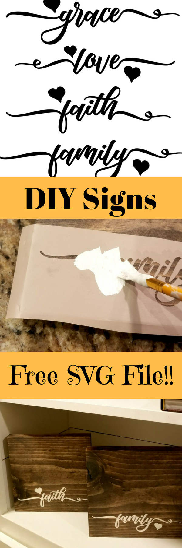 DIY wooden signs with sayings