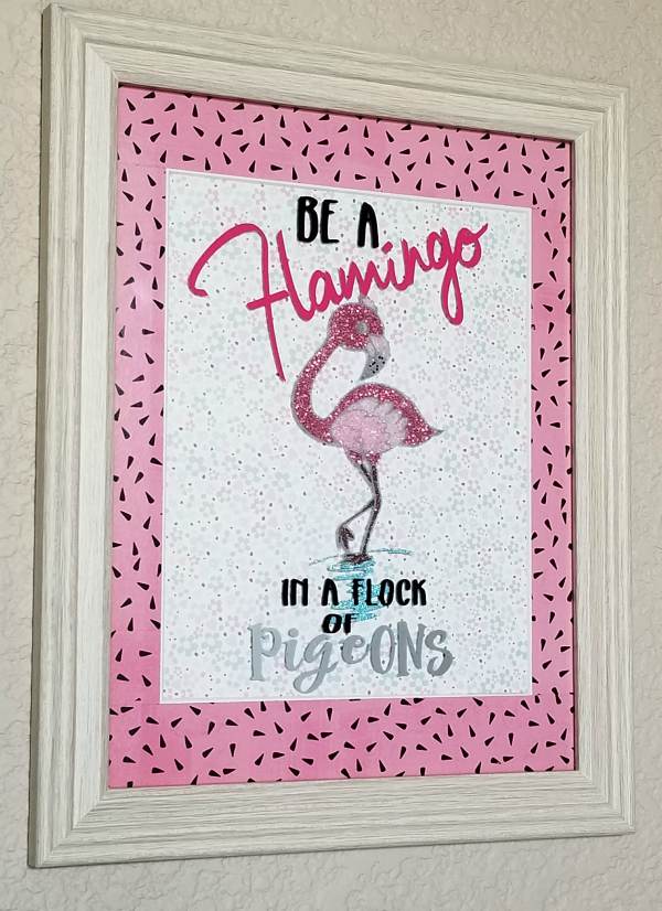diy flamingo sign