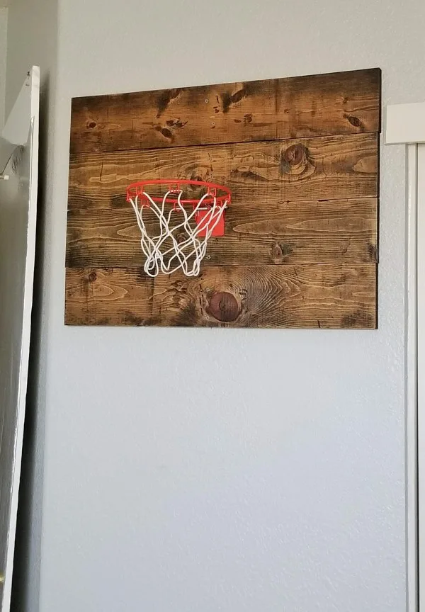 wall basketball hoop diy