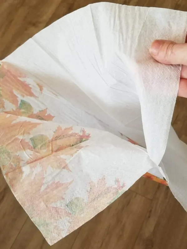 decoupage napkin tutorial