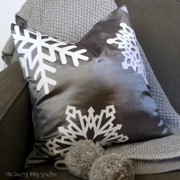 snowflake pillow cover