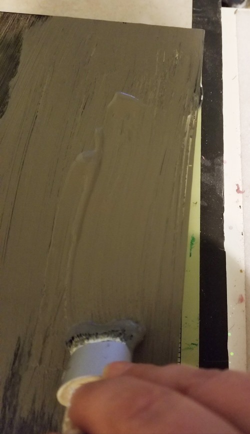 painting chalkboard paint on glass