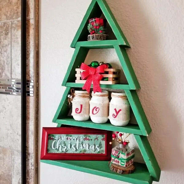 How to Make a Christmas Tree Shelf for Really Cheap!