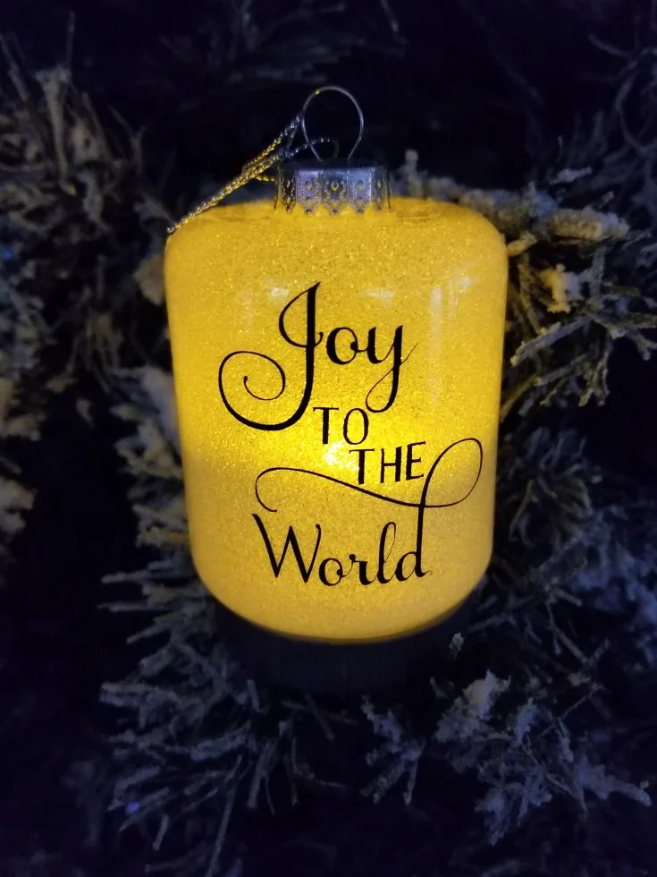 dollar store ornaments that light up