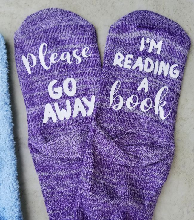 i'm reading a book please go away socks