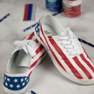 painting shoes canvas