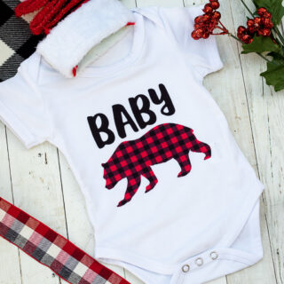 baby bear onesie svg