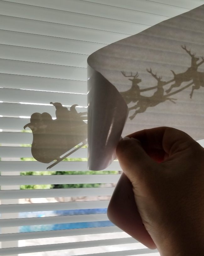 how to apply cricut window cling