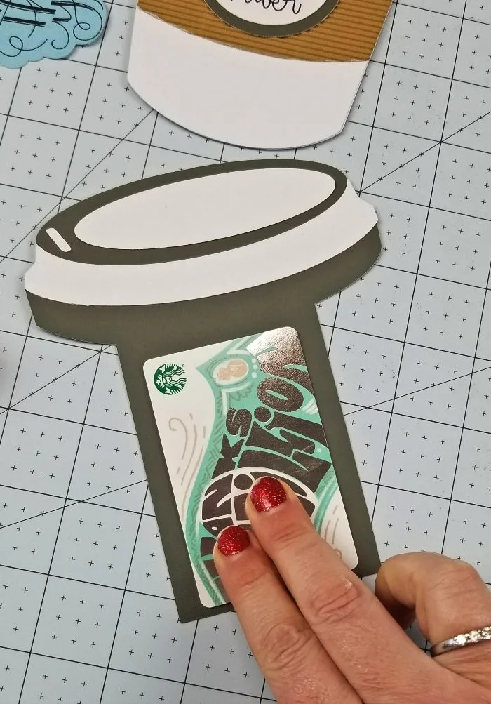 diy coffee cup gift card holder file