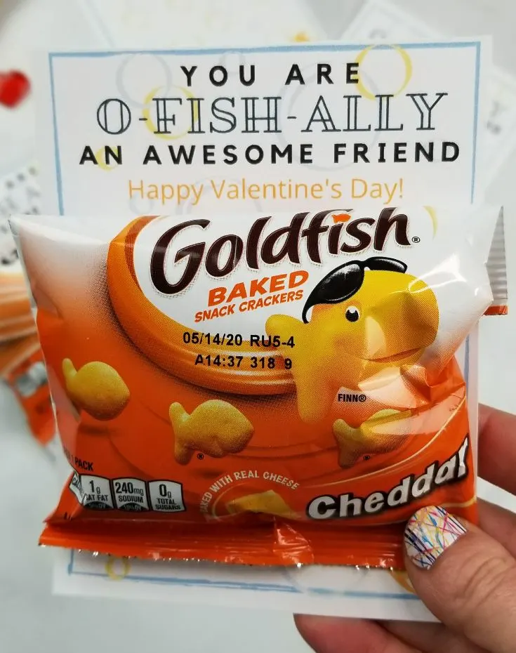 goldfish valentine printables