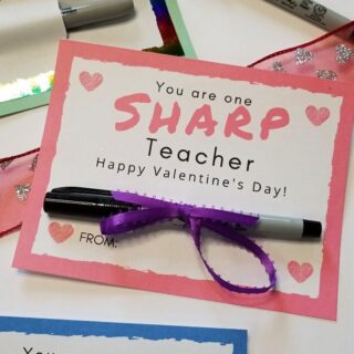 teacher valentines gifts sharpie