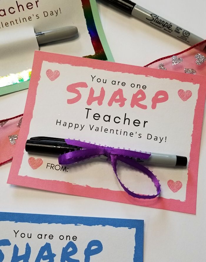 teacher valentines gifts sharpie