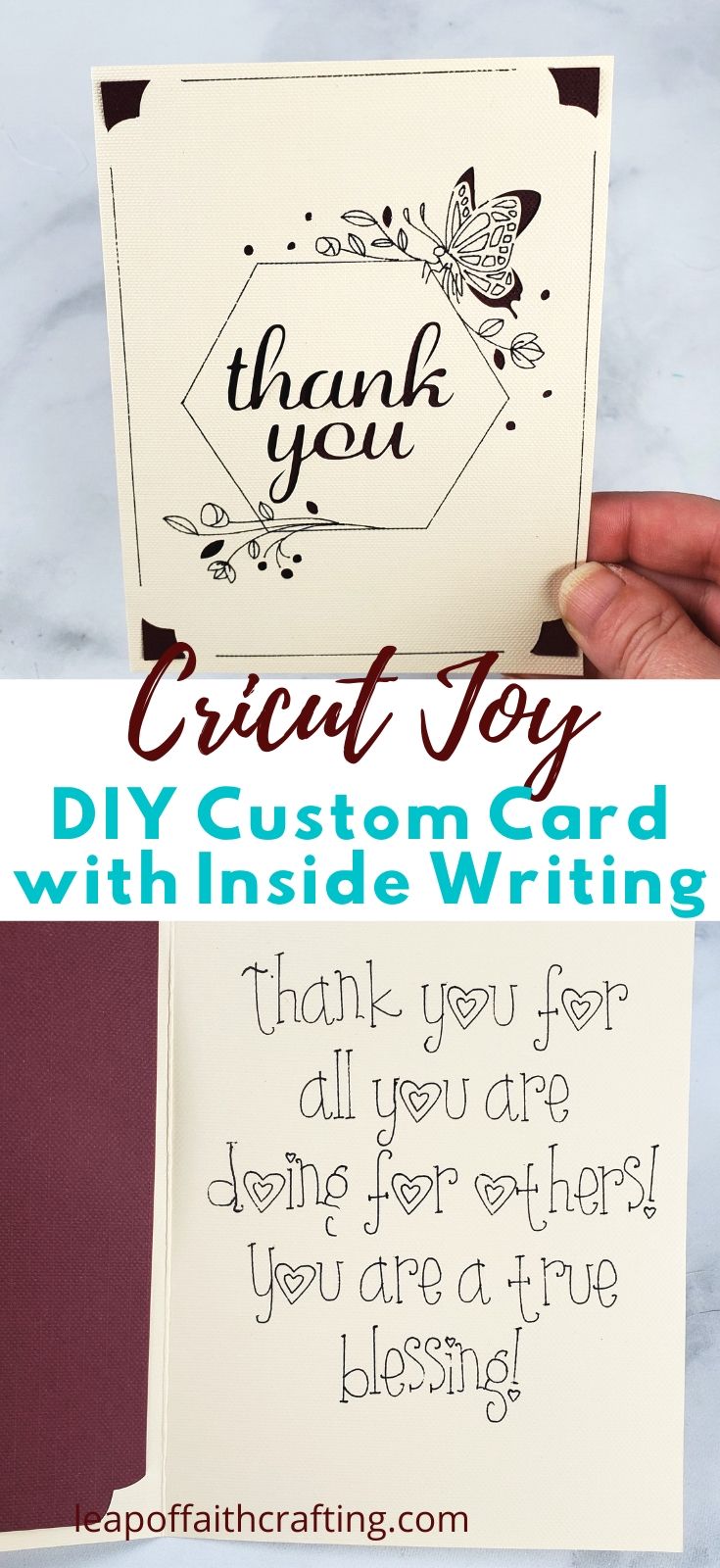 cricut joy custom card