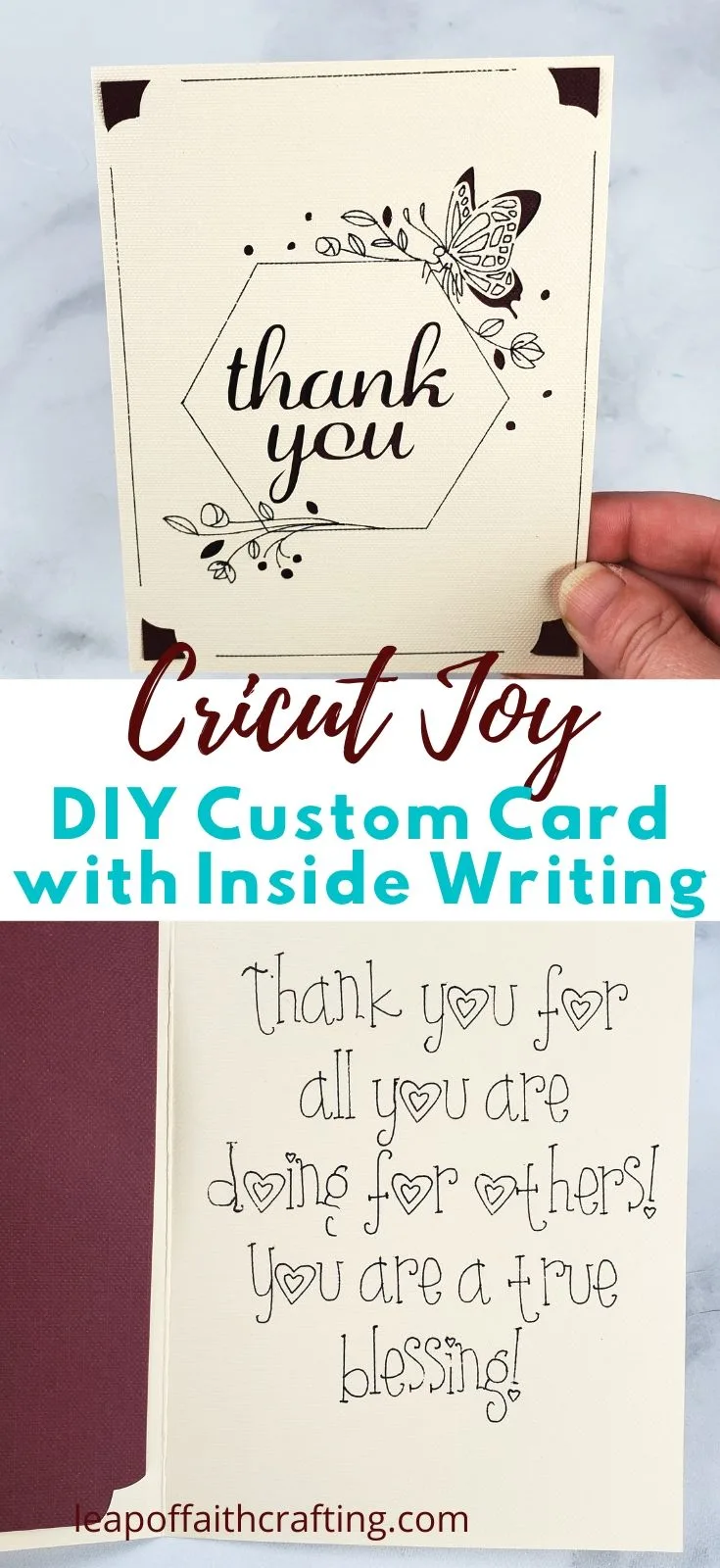 Sending Joy with Cricut Joy Insert Cards - Three Little Ferns