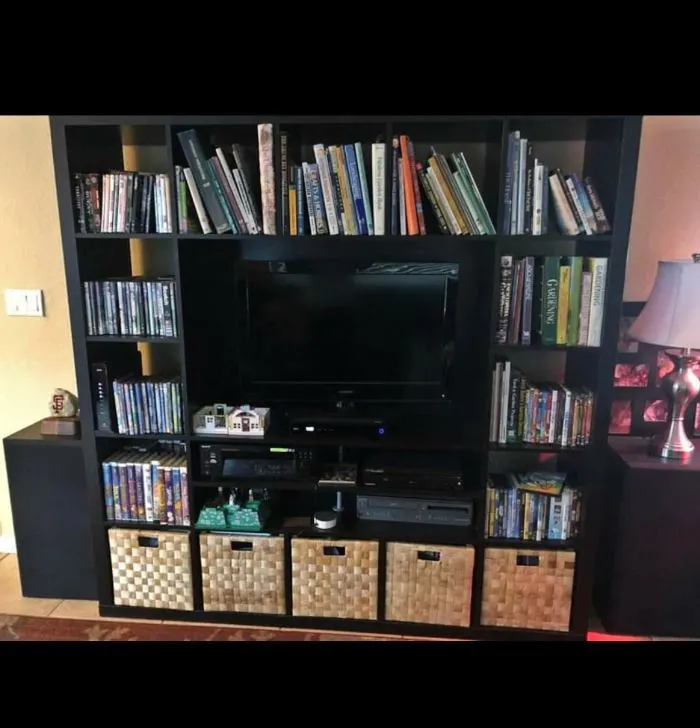 ikea tv stand before
