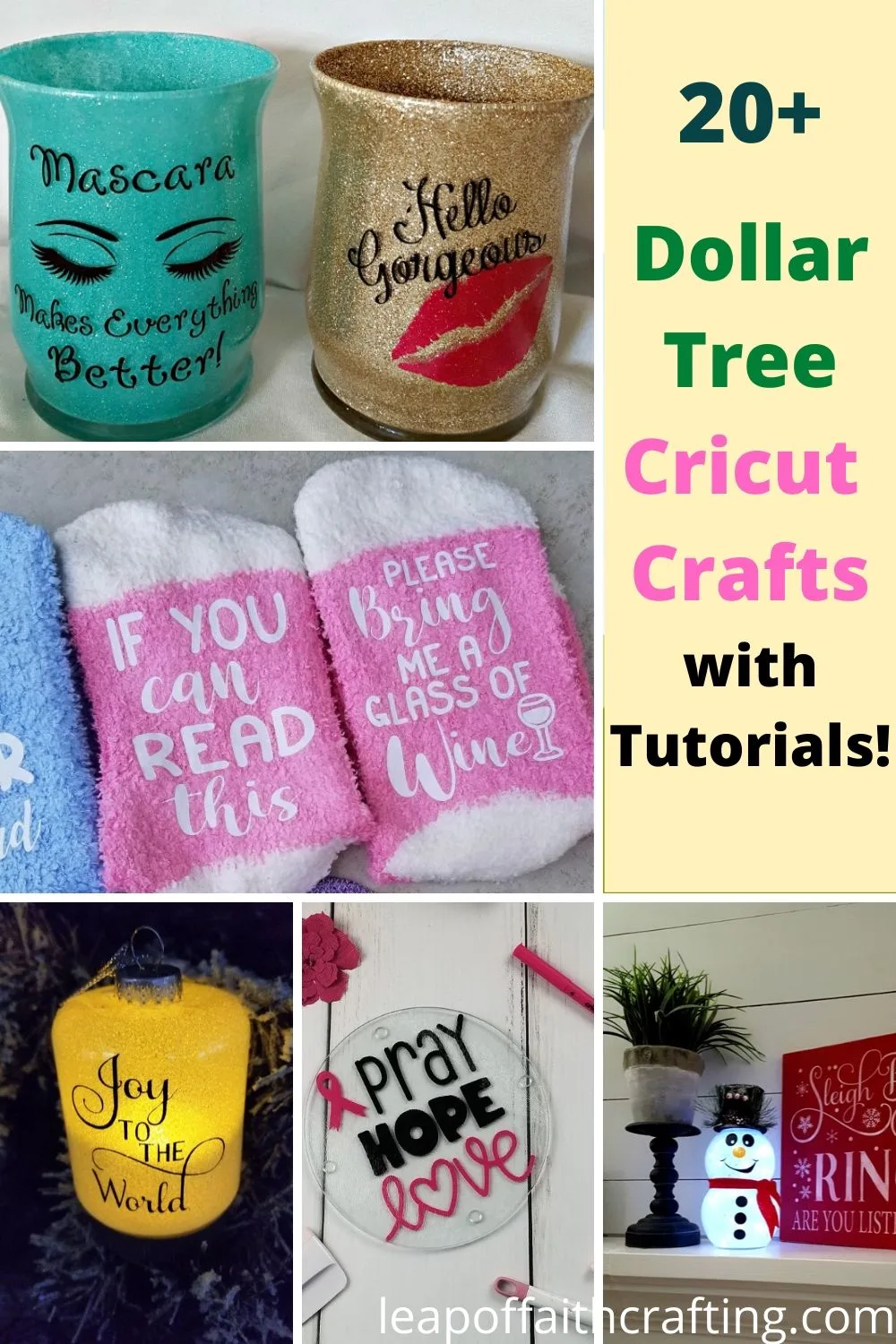 Craft Supplies for Cricut and Silhouette crafting from the Dollar Tree