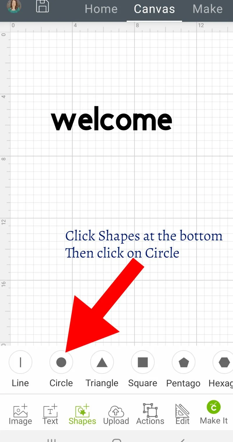 how to curve text on cricut app