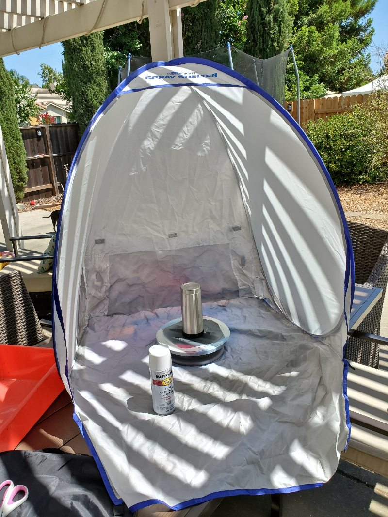 spray paint tent