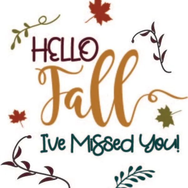 Hello Fall SVG FREE for Instant Download!