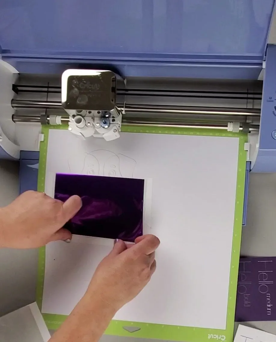 how to use cricut foil purple
