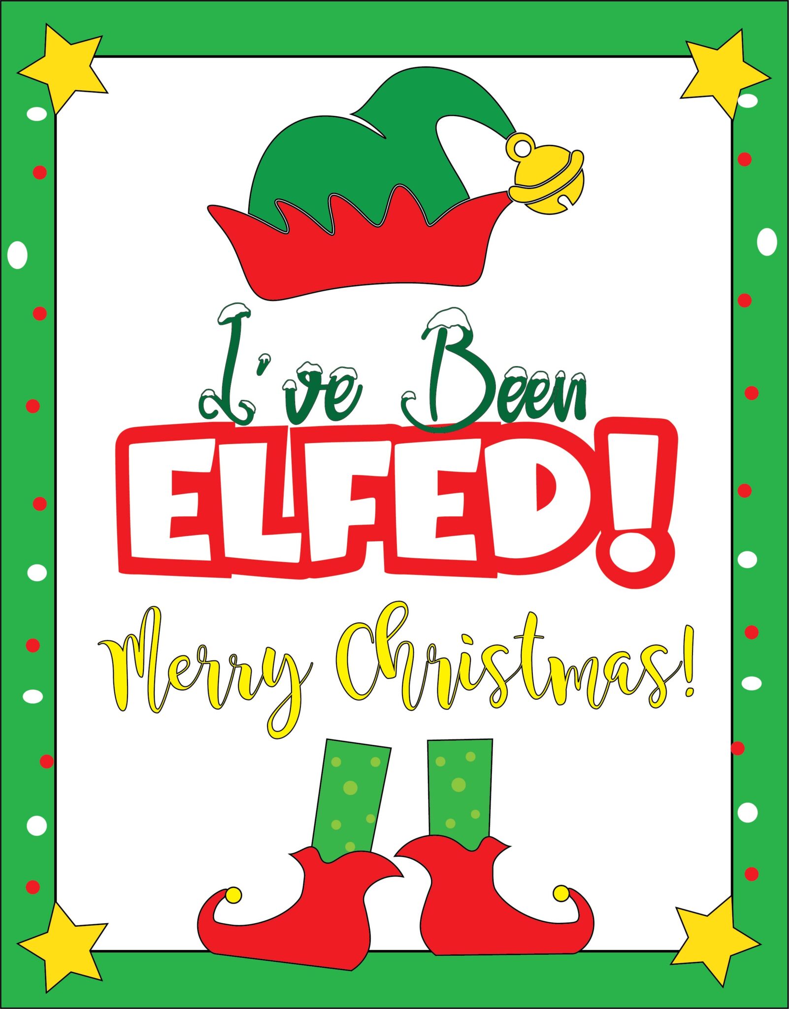 FREE You've Been Elfed Printables to Spread Holiday Cheer! Leap of