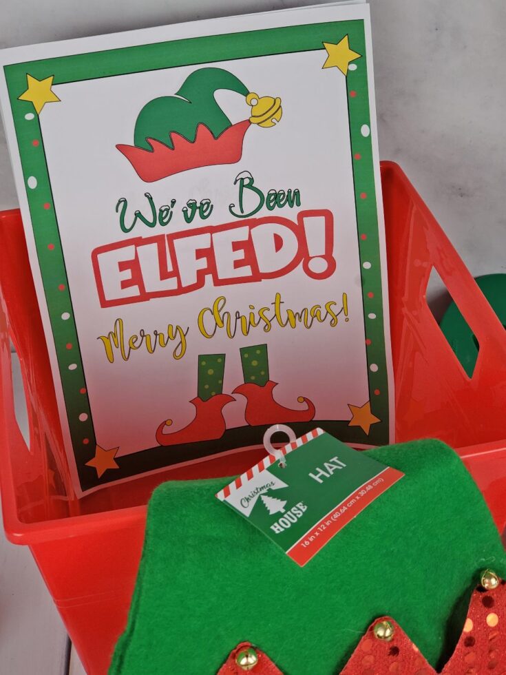 youve been elfed printable