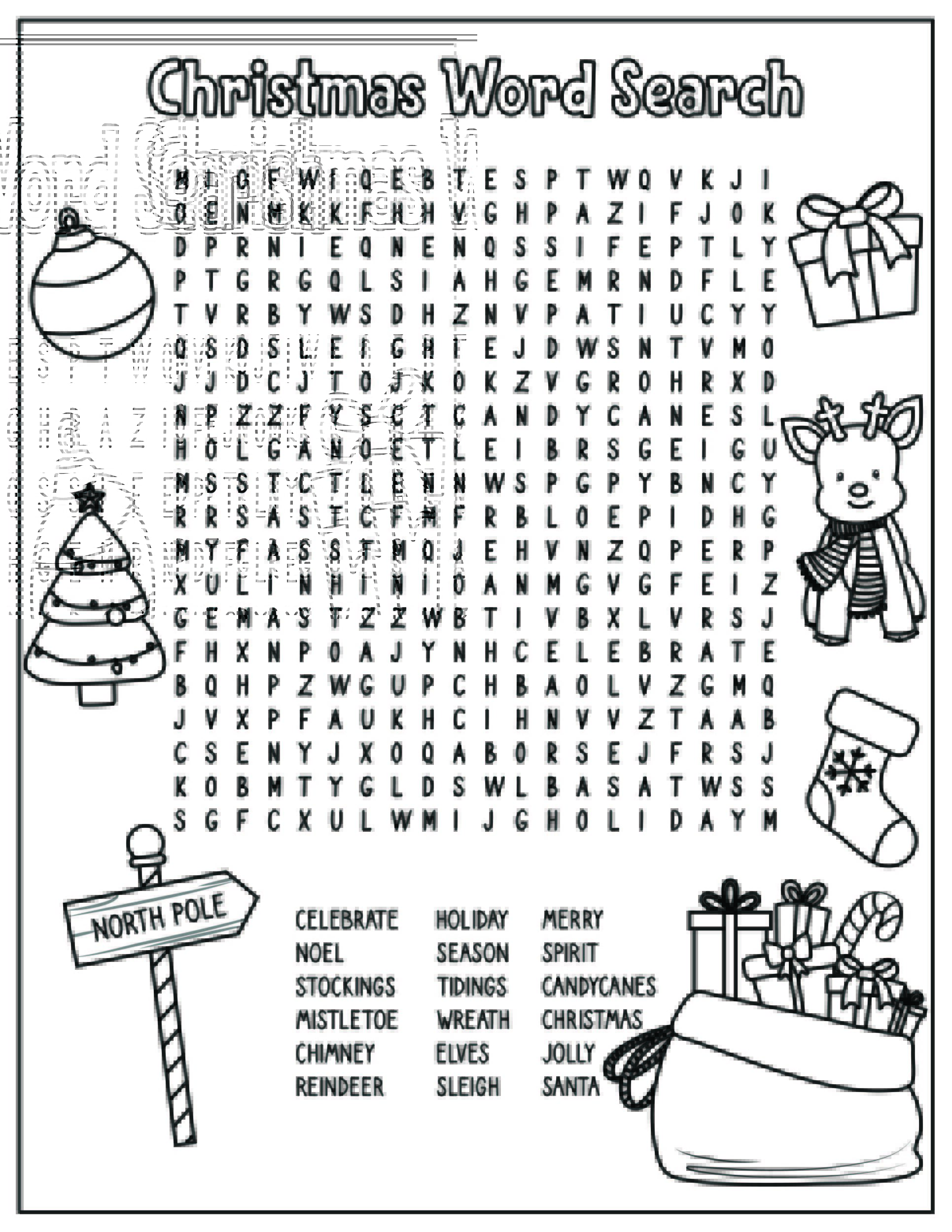 FREE Christmas Worksheets: Coloring Sheets Word Search More Leap