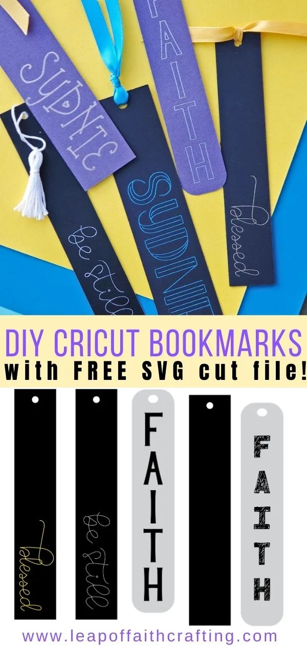 free cricut bookmark svg file pinterest