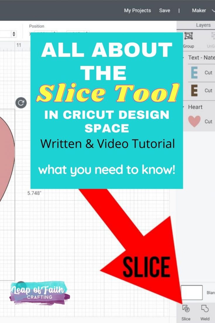 how to slice on cricut pin