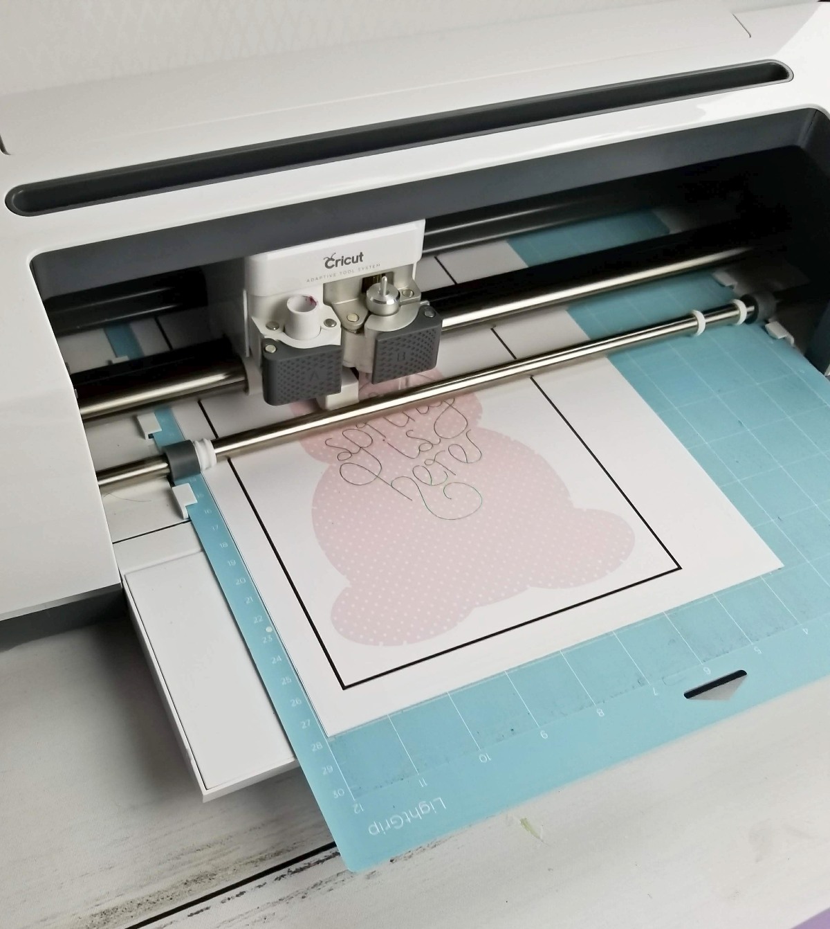 cutting printed bunny cricut