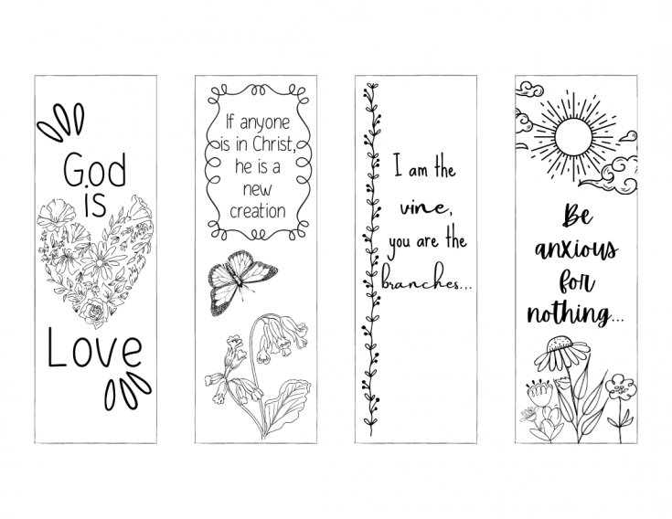 Free Christian Easter Bookmarks Printables