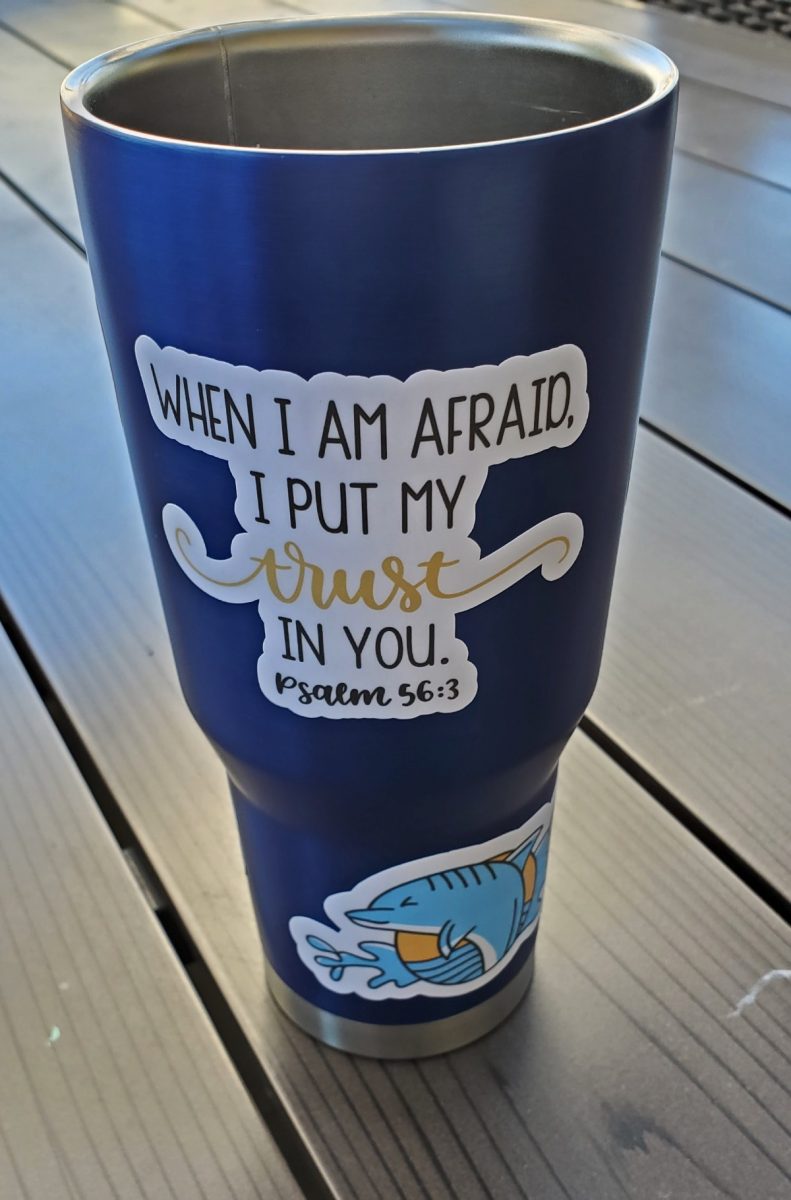 water proof stickers on tumbler