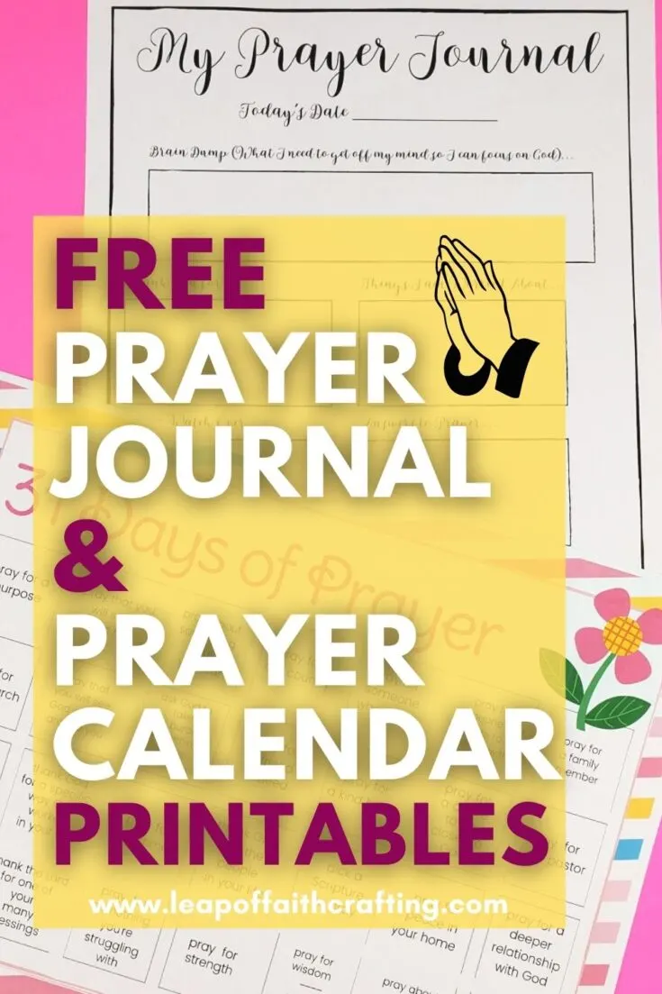 prayer calendar pinterest