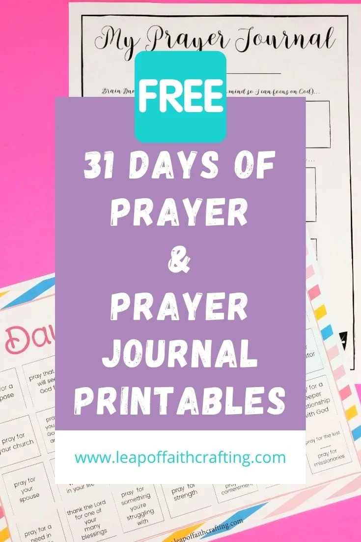 prayer journal printable pinterest