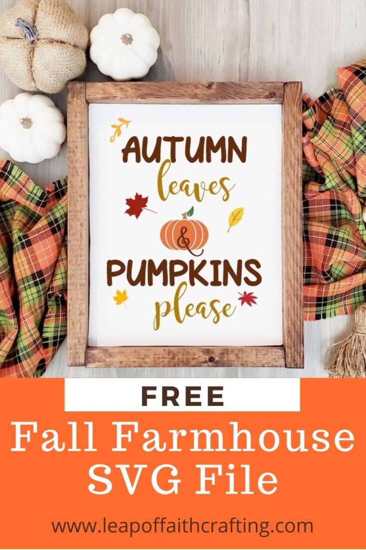 farmhouse autumn leaves and pumpkins please svg
