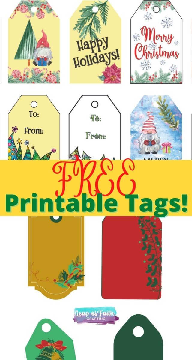 christmas gift tags printable