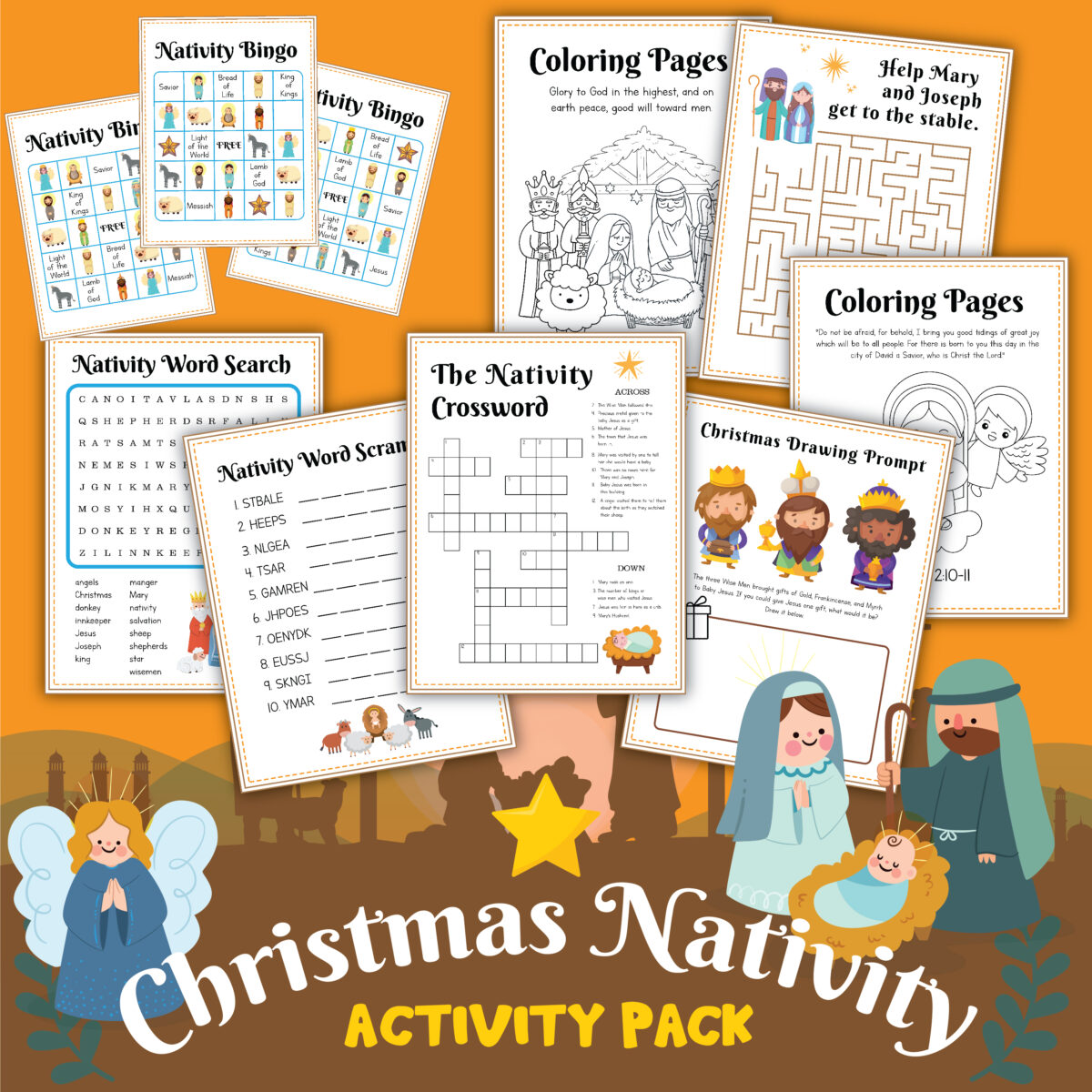 christmas story activity pack