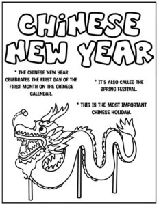 chinese new year coloring page