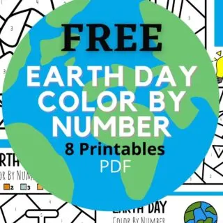 color by number earth day printables pin