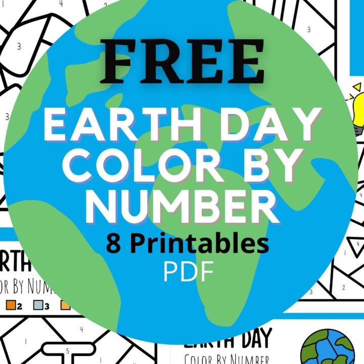 color by number earth day printables pin
